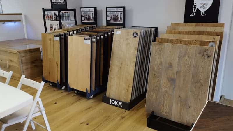 Parkettarten beim Domke Parkett.